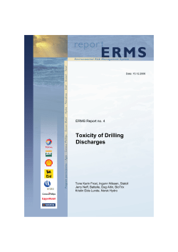 Toxicity of Drilling Discharges