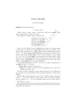 Notes - Math Teachers` Circles
