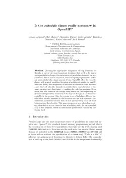 Is the schedule clause really necessary in