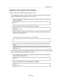 K12 Inc. Assignment: Solve Absolute Value Inequalities