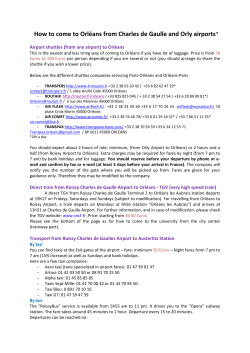 How to come in Orleans from the airports