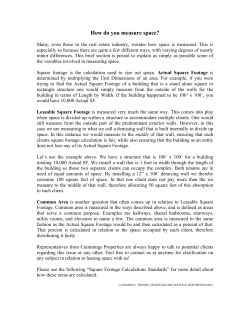 How do you measure space?