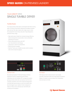 75 lb Single Tumble Dryer