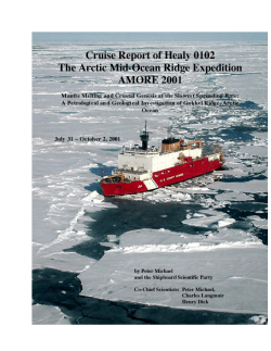 3.ааGeology and Geophysics of Gakkel Ridge