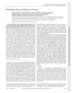 Nonhepatic glucose production in humans