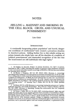 CRUEL AND UNUSUAL PUNISHMENT?