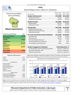 2012-13 District Report Card