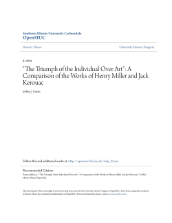 "The Triumph of the Individual Over Art": A Comparison