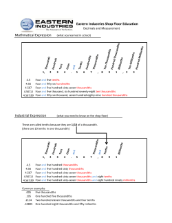 PDF Version of Decimals and Measurement