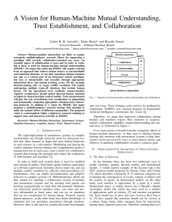 A Vision for Human-Machine Mutual Understanding, Trust