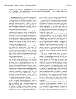MONTE CARLO MODEL INSIGHTS INTO THE LUNAR SODIUM
