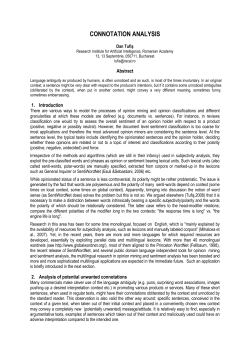 Connotation Analysis: A New Avenue