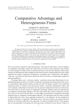 Comparative Advantage and Heterogeneous Firms