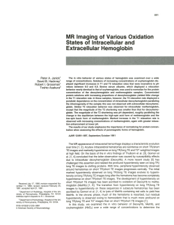 MR Imaging of Various Oxidation States of Intracellular and
