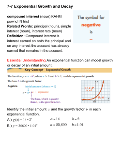77 Exponential Growth and Decay