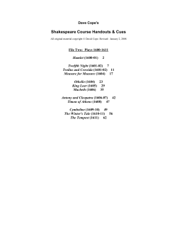 Measure for Measure - Grand Rapids Community College