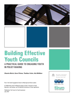 Building Effective Youth Councils: A Practical Guide to Engaging