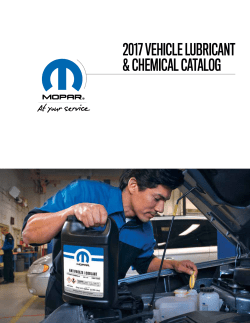 Chemical Catalog - Mopar Dealer Site