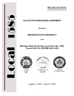 1585 Contract with Article 10 amendment - - August 1, 2014