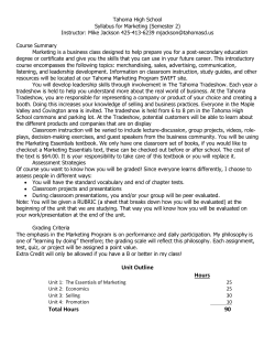 Marketing Syllabus Semester 2 Marketing Syllabus