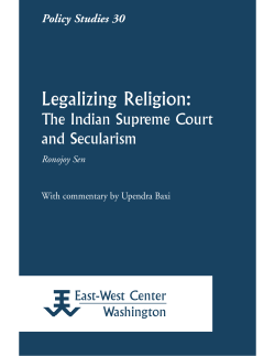Legalizing Religion: The Indian Supreme Court - East