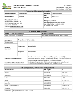 Ilmenite Sand Products - Southern Ionics Minerals