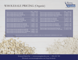 MGF Wholesale Organic Prices