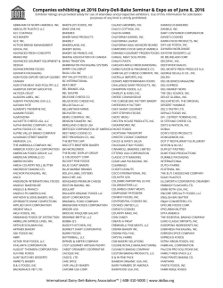 Exhibition List 2016