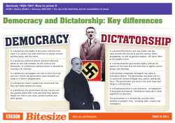 Democracy and Dictatorship: Key differences