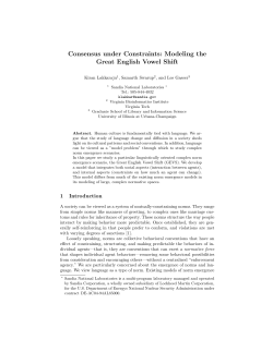 Consensus under Constraints