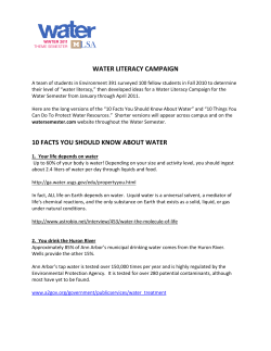 Long Water Facts and Actions WEB version