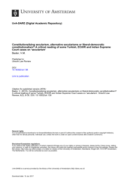 A critical reading of some Turkish, ECtHR and Indian Supreme Court