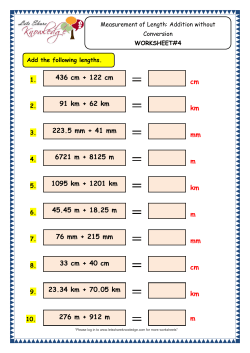 cm km mm m km m mm cm km 436 cm + 122 cm 223.5 mm + 41 mm