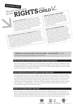Convention on the Rights of the Child - UNA-UK
