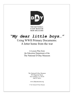 My dear little boys&hellip; - The National WWII Museum