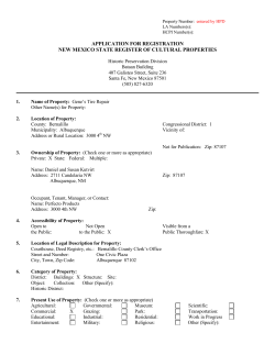 Gene`s Tire Repair State Register Nomination