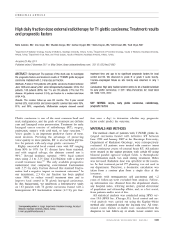 High daily fraction dose external radiotherapy