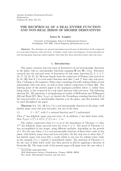 the reciprocal of a real entire function and non