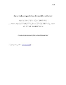 Factors influencing audiovisual fission and fusion illusions