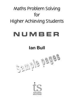 Maths for HAS - Teaching Solutions