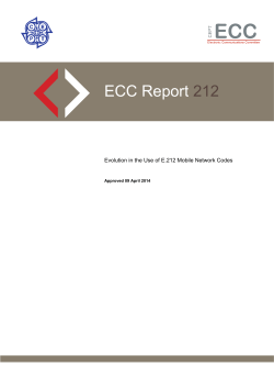 ECC Report 212 - ECO Documentation Database