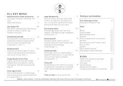 MENU - Dish and Spoon Cafe