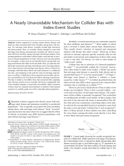 attrition bias - Jay S. Kaufman