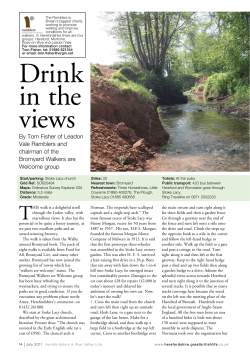 Drink in the views - Herefordshire Ramblers