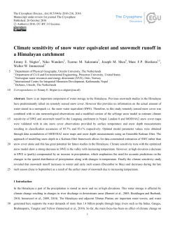 Climate sensitivity of snow water equivalent and snowmelt