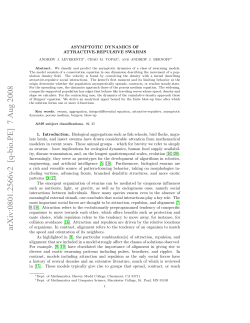 Asymptotic dynamics of attractive