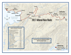 Total Race Distance, Fairbanks to Nome: 968 miles (1557.8 km)