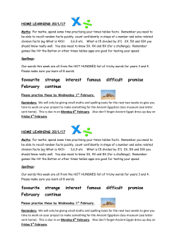 HOME LEARNING term 3 week 4