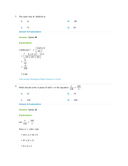 Square Cubic Root