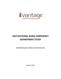 2013 national rural emergency department study